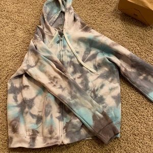 Tie dye zip up